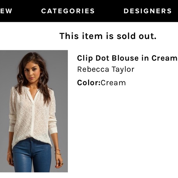 Rebecca Taylor Clip Dot Blouse - Picture 7 of 7